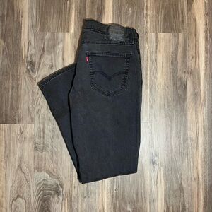 Levi's 531 Men’s Black Denim Jeans 35 x 32 Athletic Slim Fit